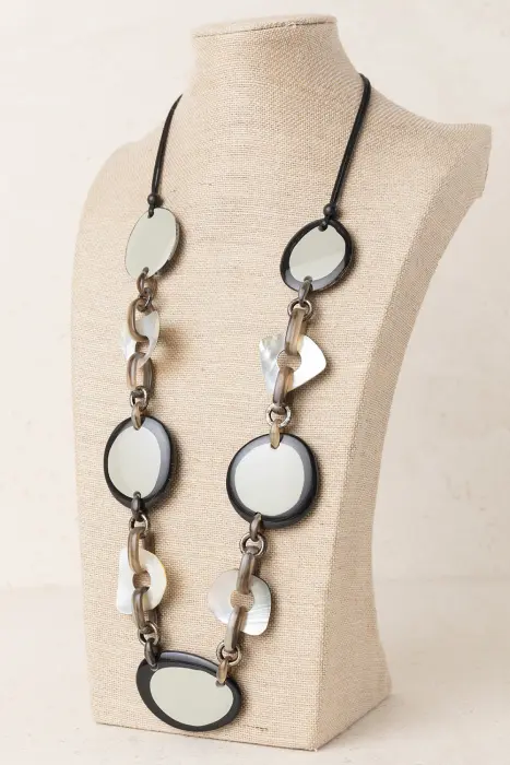 Collar Arandelas Nácar