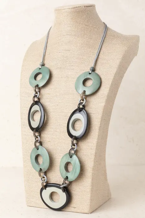 Collar Arandelas Nácar