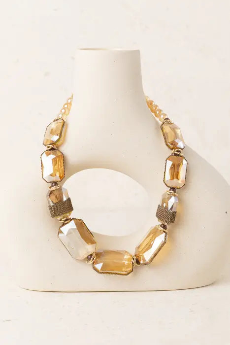 Collar Cristales Ahumados