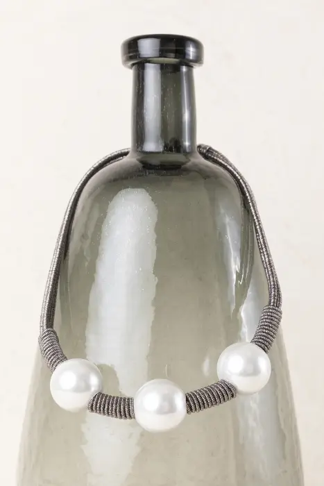 Collar Cordón y Perlas