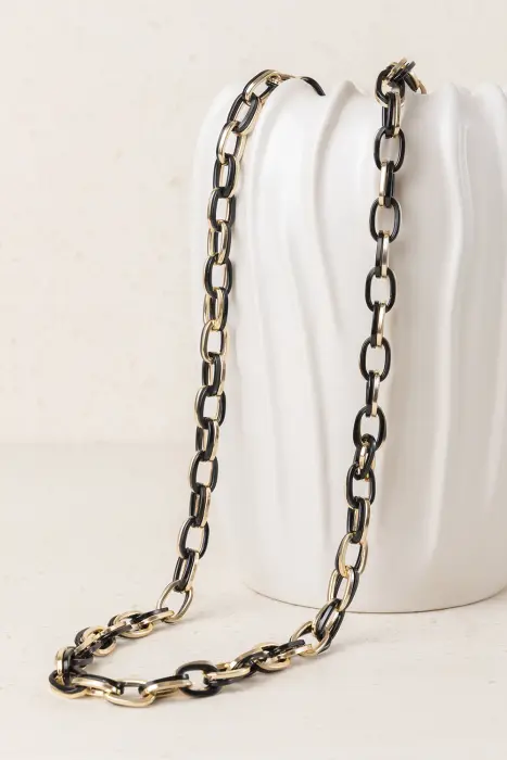 Collar Eslabones Bicolor