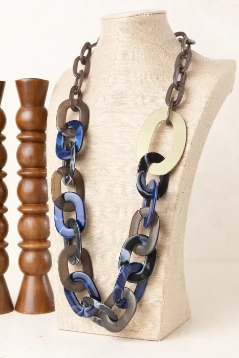Collar Eslabones Bicolores