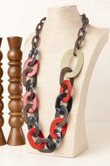 Collar Eslabones Bicolores