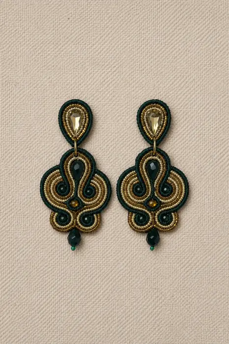 Pendientes Bordado en Color