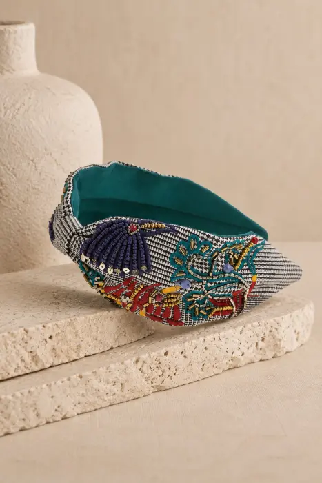Diadema Bordado Aves