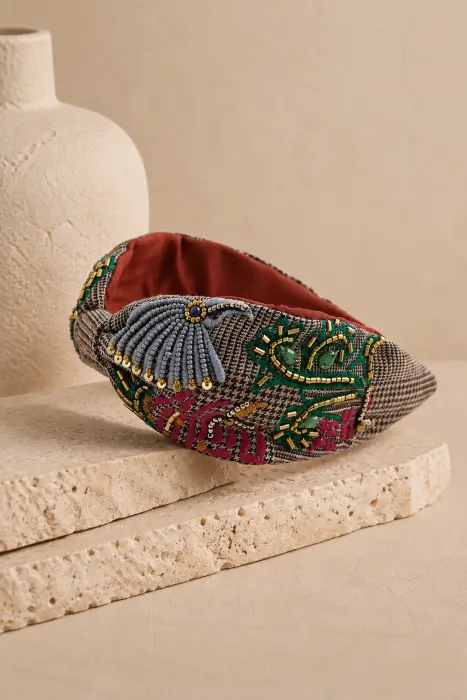 Diadema Bordado Aves