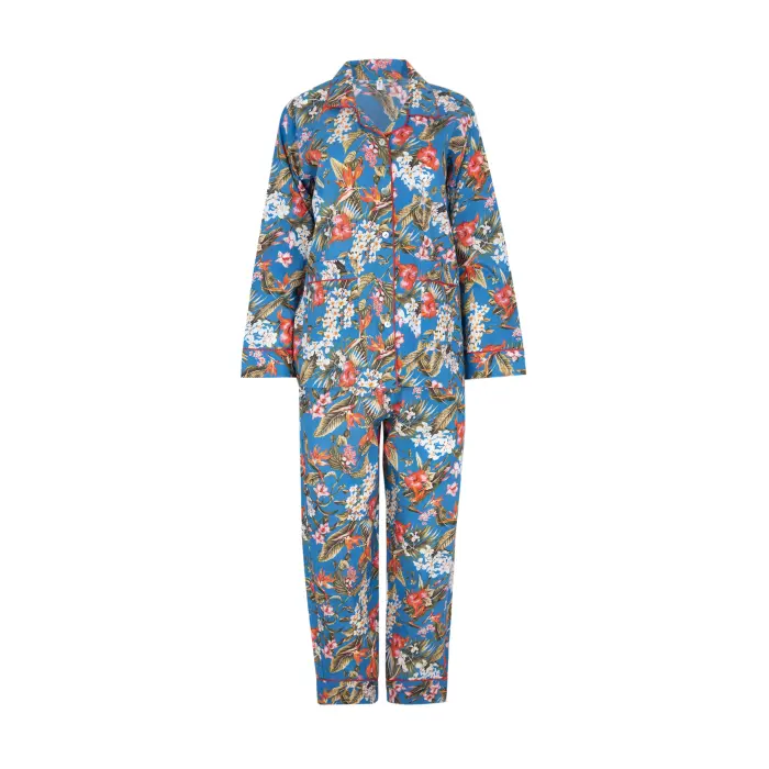 Pijamas Flores Azul