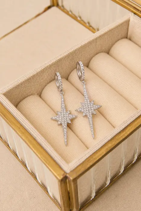 Pendientes Estrella Cristales