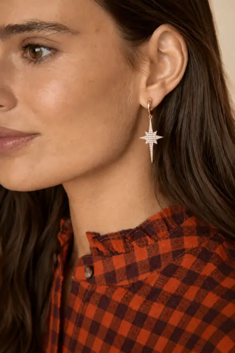 Pendientes Estrella Cristales