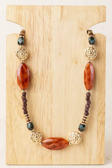 Collar Resinas Naranja
