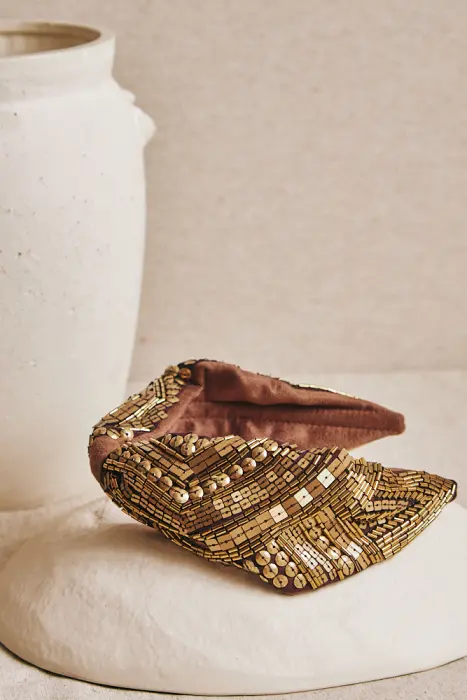 Diadema bordadas lentejuelas