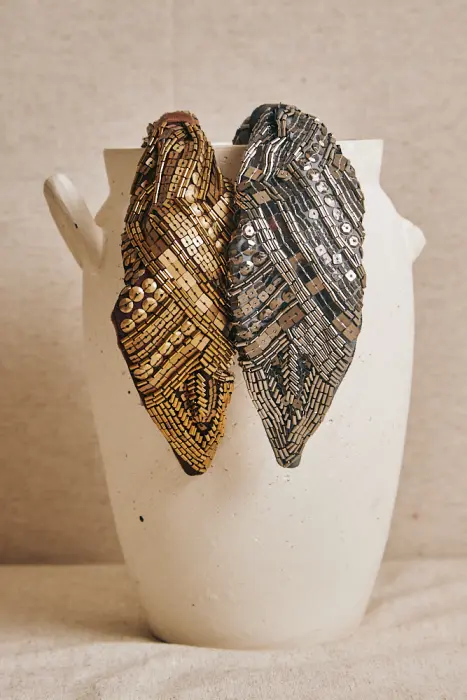Diadema bordadas lentejuelas