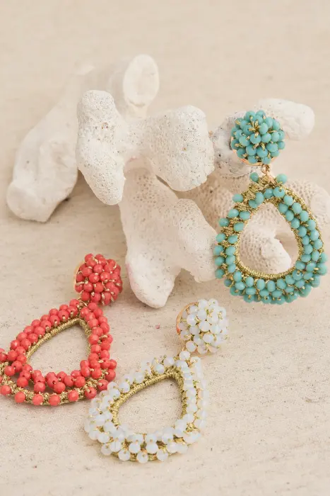 Pendiente Cristal facetado gota