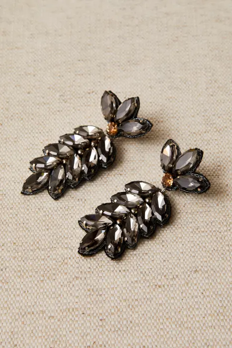 Pendientes Hoja Resina Cristalizada
