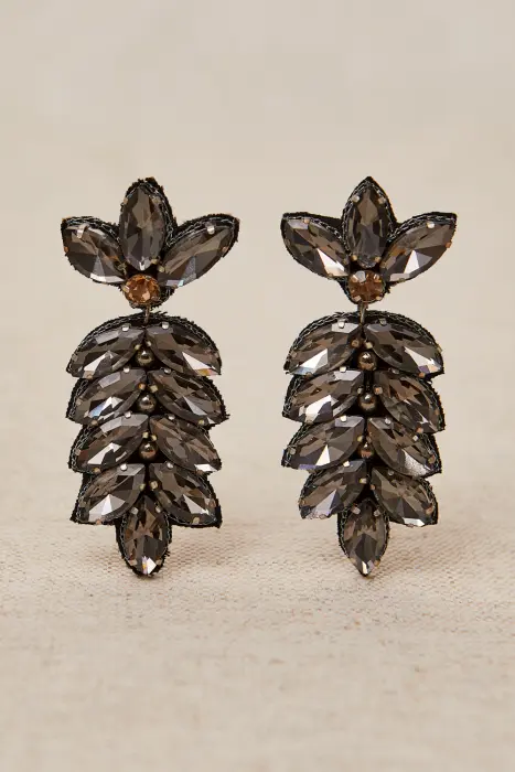 Pendientes Hoja Resina Cristalizada