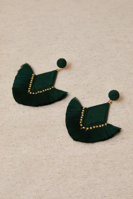 Pendientes Abanico en hilos