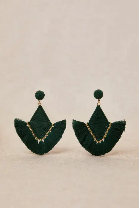 Pendientes Abanico en hilos