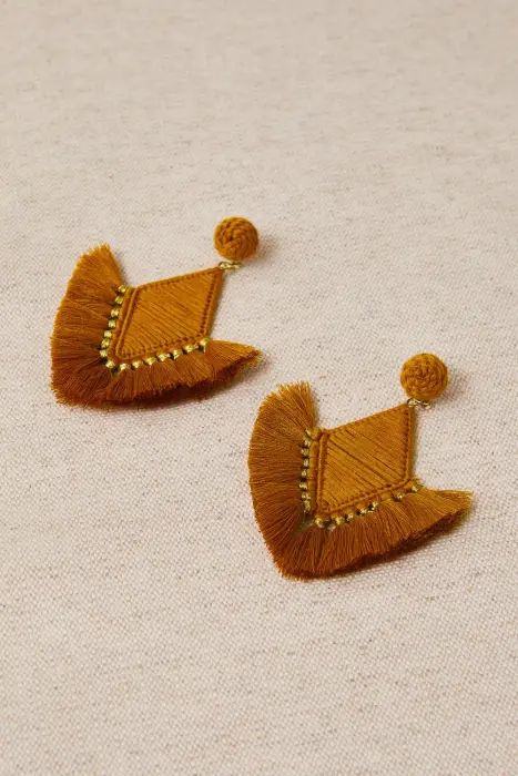Pendientes Abanico en hilos