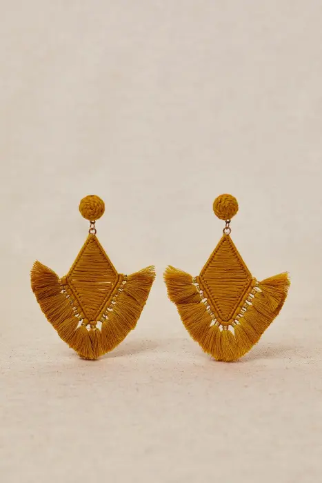 Pendientes Abanico en hilos
