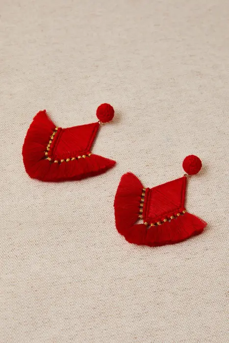 Pendientes Abanico en hilos