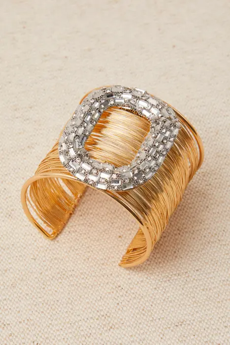 Pulsera Brazalete Hebilla Brillo
