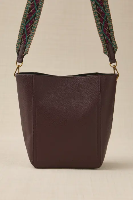 Bolso Cubo Asa Tejida