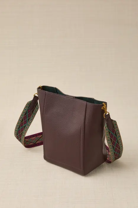 Bolso Cubo Asa Tejida
