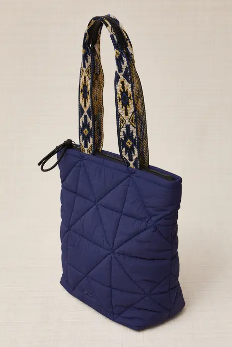 Bolso Shopper Acolchado Tejido Tecno