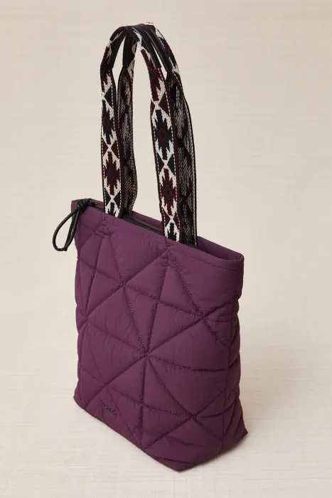 Bolso Shopper Acolchado Tejido Tecno