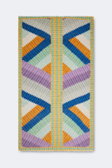 Fular estampado zig zag