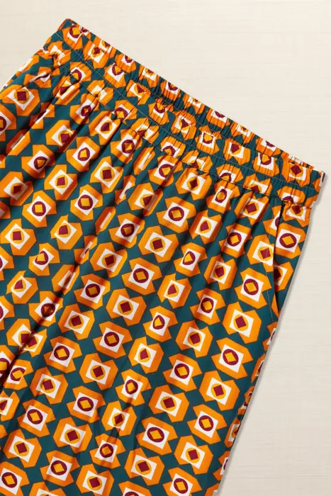 Twin set estampado geométrico verde