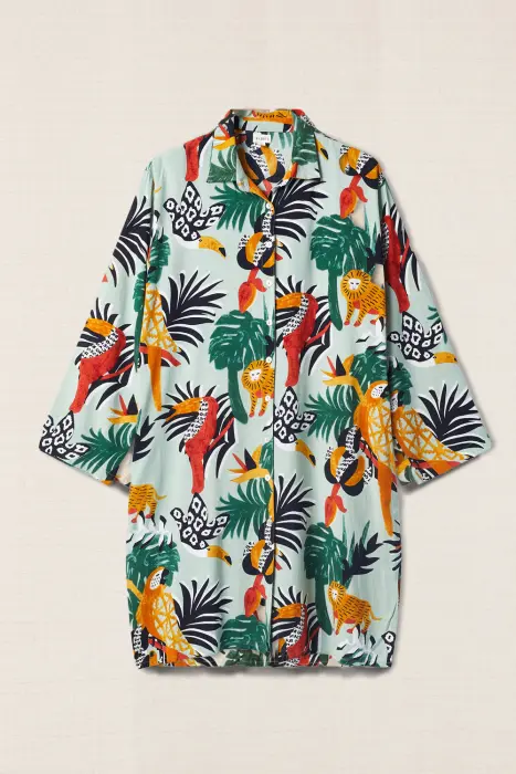 Vestido estampado carioca