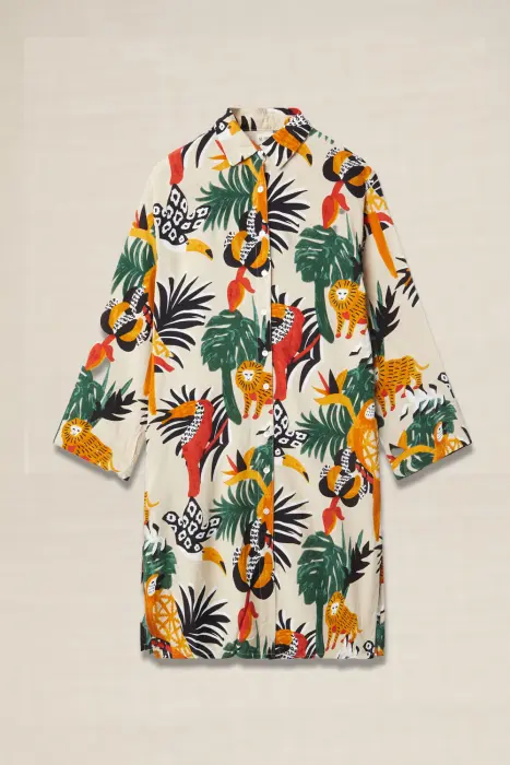 Vestido estampado carioca