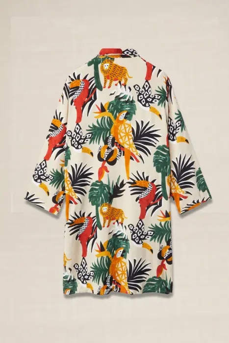 Vestido estampado carioca