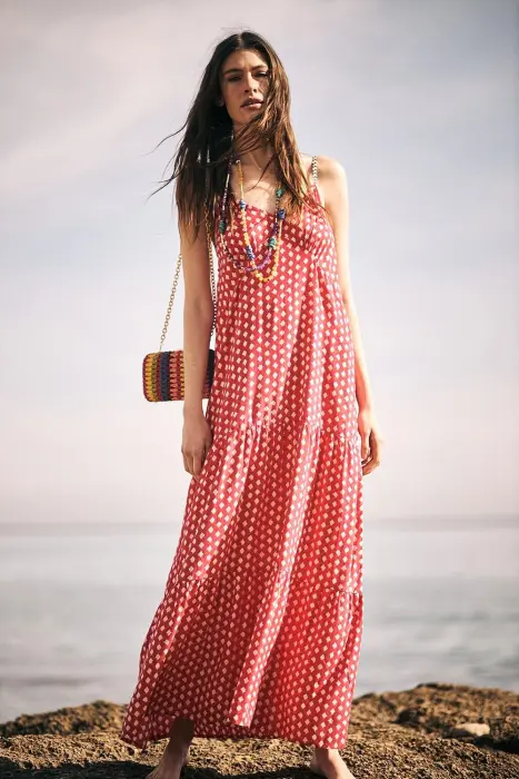 Vestido tirantes rombos