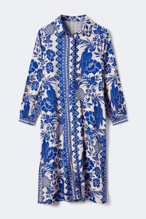 Vestido camisero flores