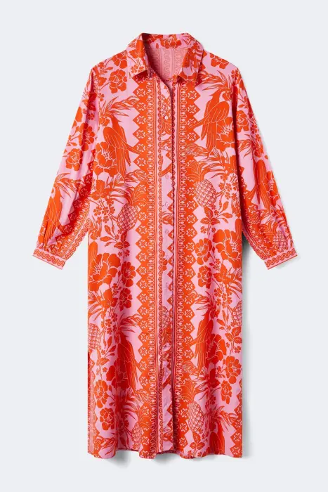 Vestido camisero flores