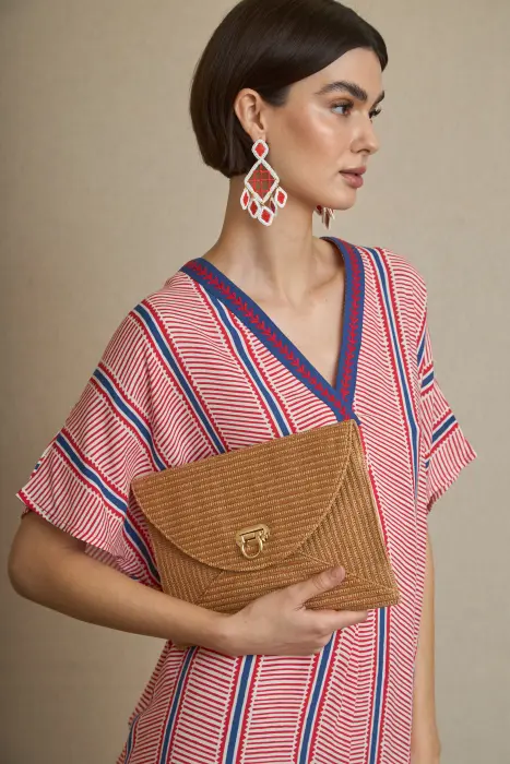 Bolso Rafia Metalizado