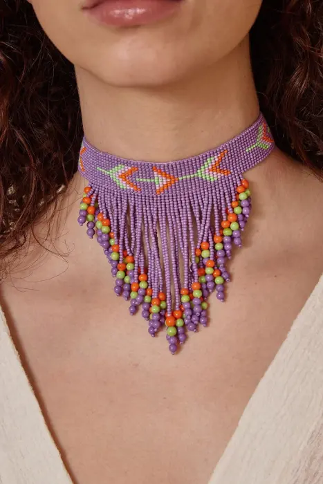 Collar Choker flecos