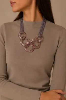 Collar Eslabones Resina