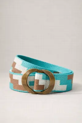 Cinturón hebilla resina cenefa cubos