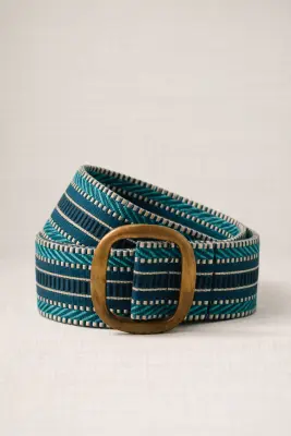 Cinturón hebilla resina cenefas