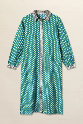 Vestido camisero rombos