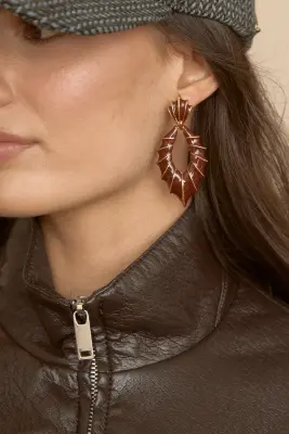 Pendientes Ovalados Esmaltados