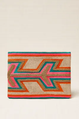 Bolso Cartera Bordado Flecha