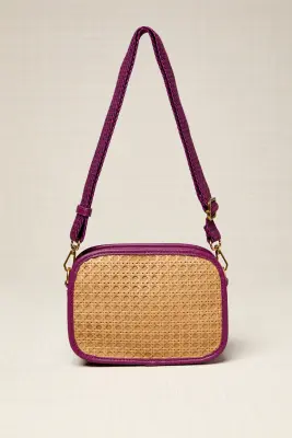 Bolso bandolera ratán
