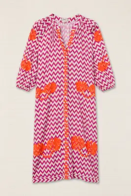 Kurta Bordada Zigzag