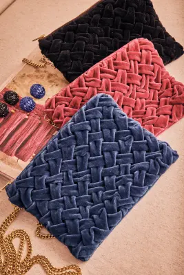 Bolso Terciopelo Trenzado