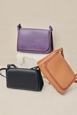 Bolso Gran Solapa Ribete Croché