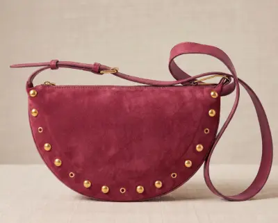 Bolso Media Luna con Tachuelas